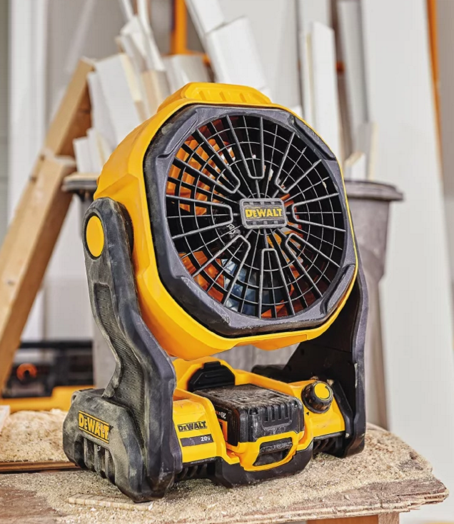 DEWALT DCE511B Corded/Cordless 20V MAX Jobsite Fan Contractor Supply Magazine